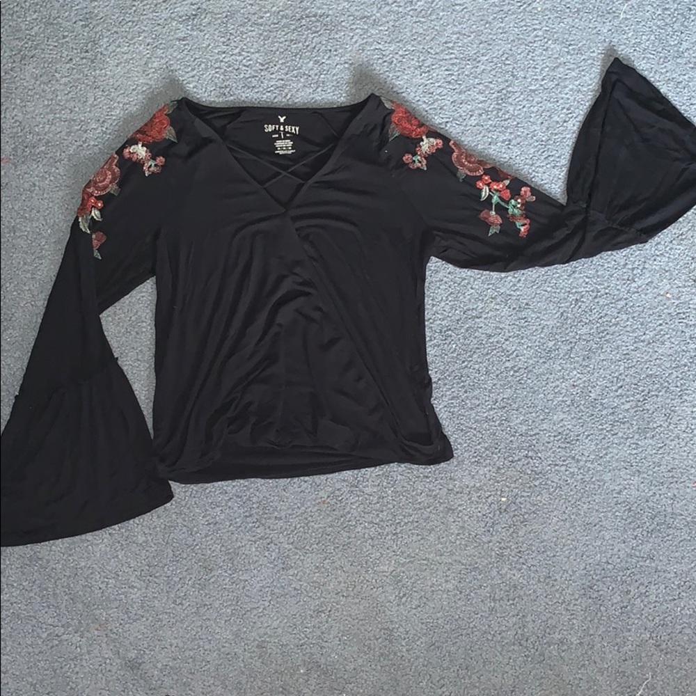 wrap black top